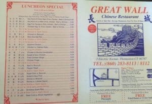 Great Wall Kitchen Thomaston CT Dining